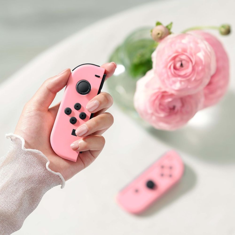 Manette switch - Joy con rose pastel