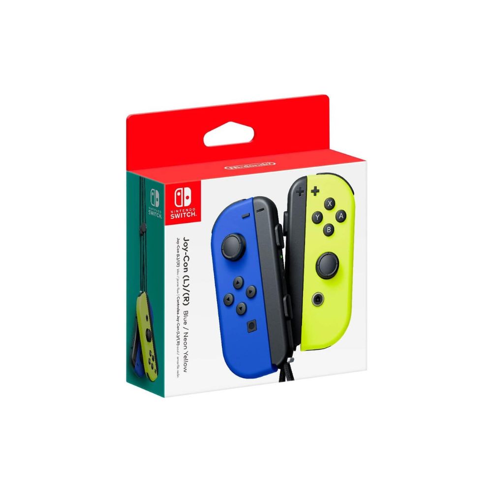 Manette switch - Joy con Gauche Bleue/Droite Jaune Néon